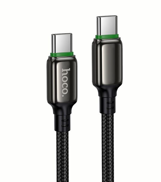 Кабель HOCO X127 Exceed 60W charging data cable Type-C to Type-C - Black купить оптом купить оптом
