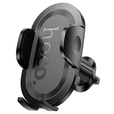 Автомобильный держатель HOCO H53 Brusco ultra-thin push-type car holder (air outlet) Black