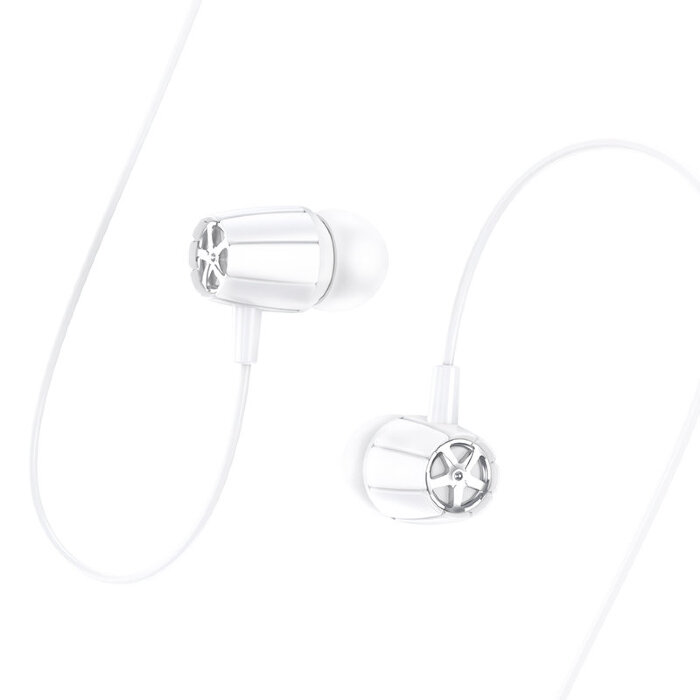 Наушники hoco M88 Graceful universal earphones with mic - White