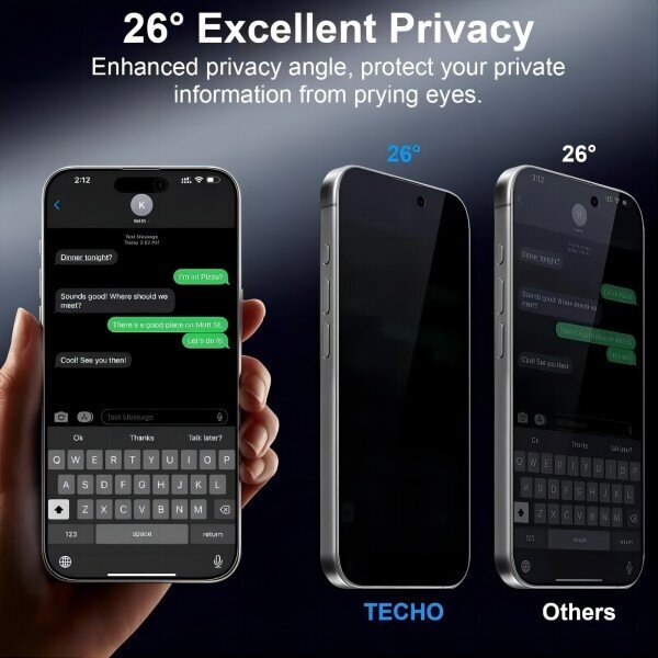 Защитное стекло SupGlass SG-12 Full Screen Coverage 26° Privacy Glass iP 17 Air (6.6) для iPhone 17 Air (6.6) купить оптом купить оптом