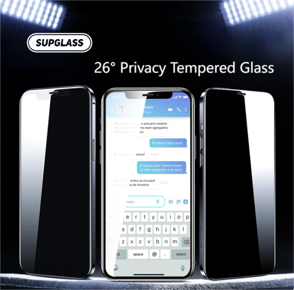 Защитное стекло SupGlass SG-12 Full Screen Coverage 26° Privacy Glass iP 17 Air (6.6) для iPhone 17 Air (6.6) купить оптом купить оптом