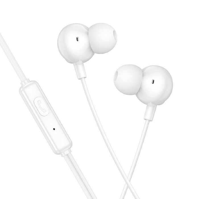 Проводные наушники HOCO M117 Victory universal earphones with microphone - White купить оптом купить оптом