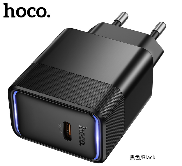 Сетевое зарядное устройство HOCO CS113A Lounge single-port PD40W charger (EU) Black купить оптом купить оптом