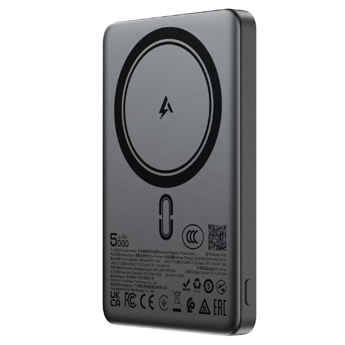 Внешний аккумулятор ACEFAST M35 PD18W magnetic fast charging power bank 5000mAh - metal gray купить оптом купить оптом
