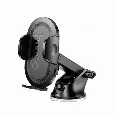 Автомобильный держатель HOCO H54 Brusco ultra-thin push-type car holder (center console) Black
