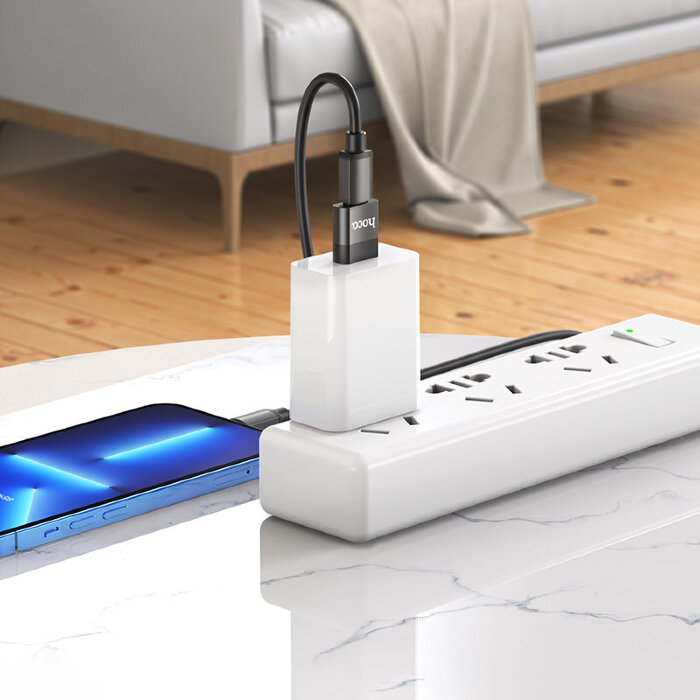 Адаптер hoco UA17 USB Male to Type-C female USB2.0 adapter купить оптом купить оптом