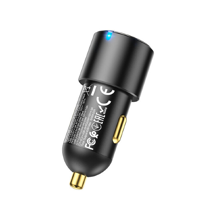 Автомобильное зарядное устройство Hoco NZ6 PD45W 3-port(2C1A) car charger - Black купить оптом купить оптом