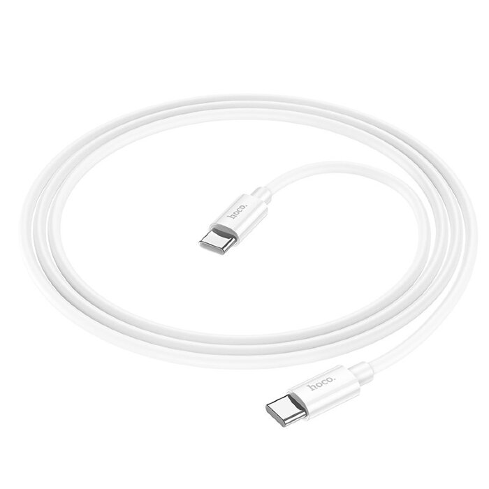 Кабель Hoco X87 Magic silicone 60W PD charging data cable for Type-C to Type-C - White