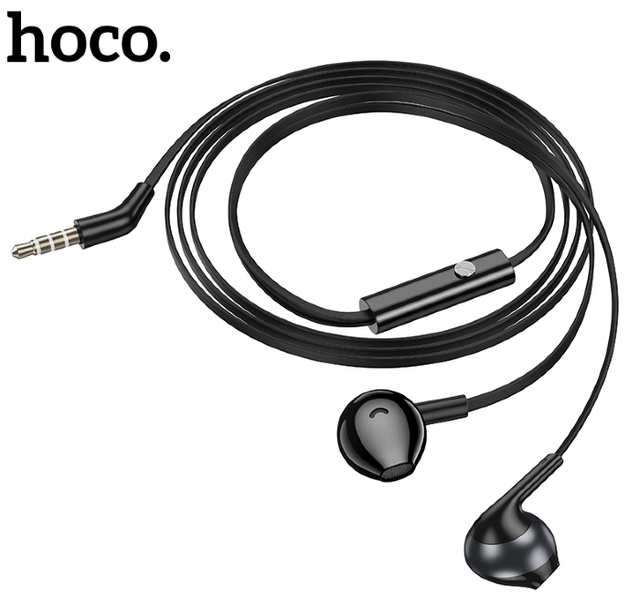 Наушники HOCO M115 Sagacious universal earphones with microphone Black купить оптом купить оптом