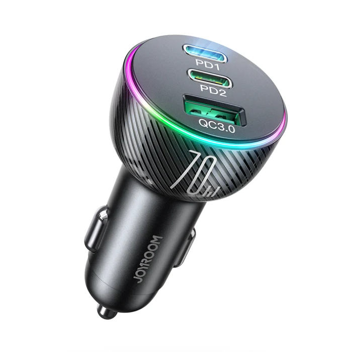 Автомобильное зарядное устройство JOYROOM JR-CL26 90W 3-Port (2PD+1USB) Car Charger - Black купить оптом купить оптом