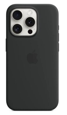Чехол для Silicone case Magsafe for IP 15 pro max (6.7) - Black