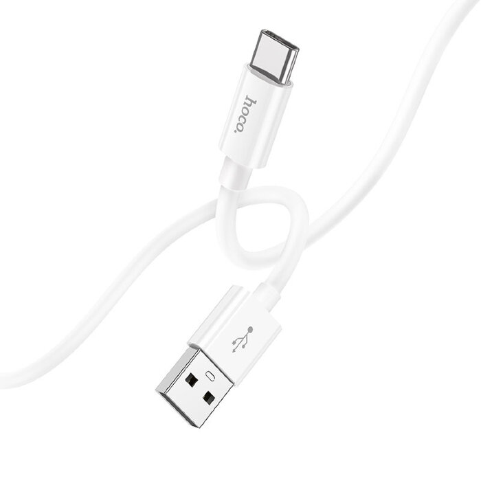 Кабель Hoco X87 Magic silicone charging data cable for Type-C - White