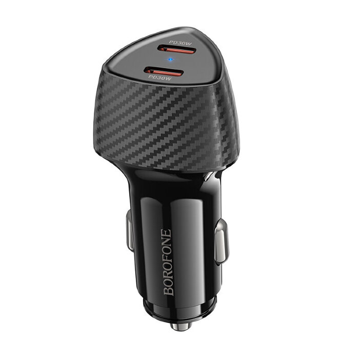 Авто ЗУ BOROFONE BZ31D Solid PD60W(2C) car charger Black купить оптом купить оптом