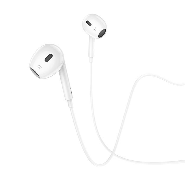 Наушники hoco Earphone M1 Max crystal Lightning - White купить оптом купить оптом