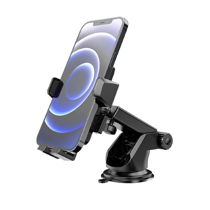 Автомобильный держатель hoco CA83 David one-button center console car holder - Black купить оптом купить оптом