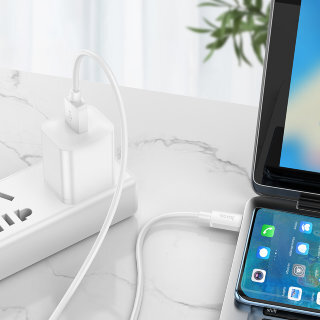 Кабель Hoco X96 hyper 100W charging data cable type-c - White купить оптом купить оптом