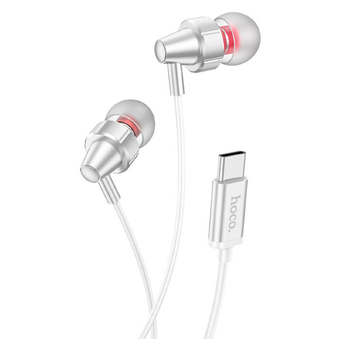 Наушники hoco M90 Delight Type-C wired digital earphone with microphone - White купить оптом купить оптом