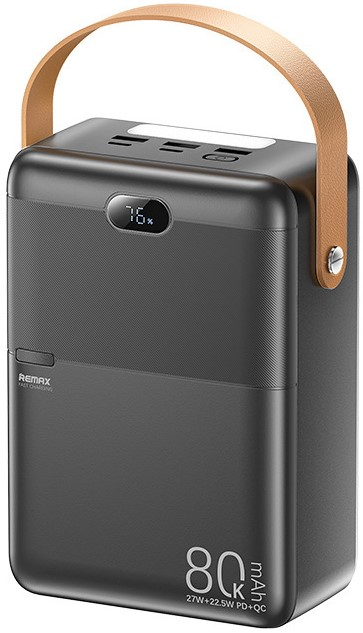 Внешний аккумулятор Remax RPP-118 Piloteer series 27W+22.5W PD+QC fast charging Power Bank(Nominal)(80000mAh) - Grey купить оптом купить оптом